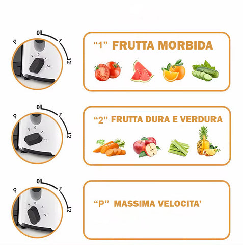 Centrifuga Estrattore Frutta e Verdure, Estrattore Professionale Frutta Verdura, Facile Da Pulire, 3 Velocità