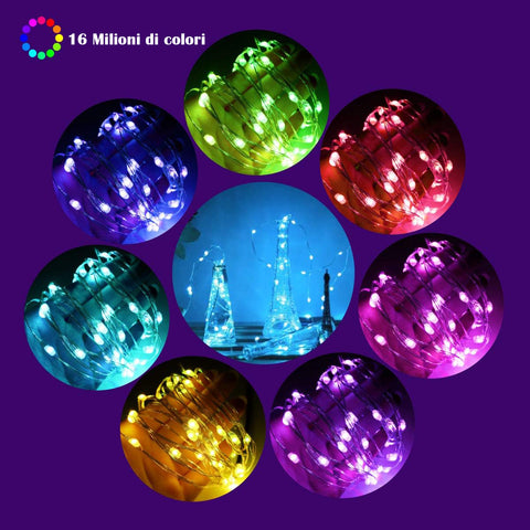 LED Christmas tree lights 10 meters, LED bedroom tik tok lights, LED gaming room