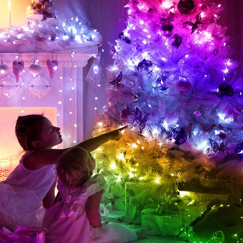 LED Christmas tree lights 10 meters, LED bedroom tik tok lights, LED gaming room