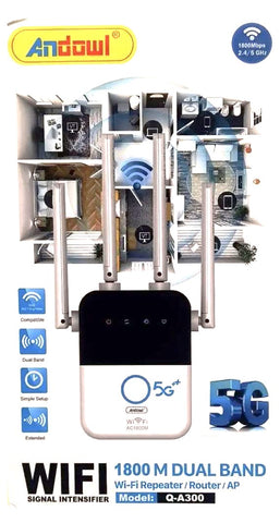 Ripetitore Wi-Fi 1800M 2,4 GHz e 5GHz