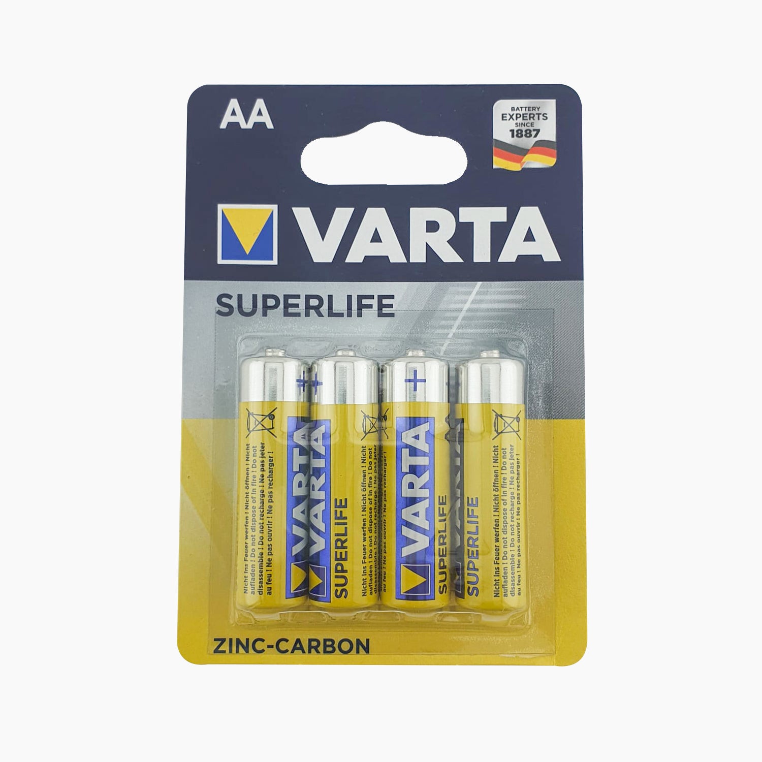 set of 4 Varta batteries