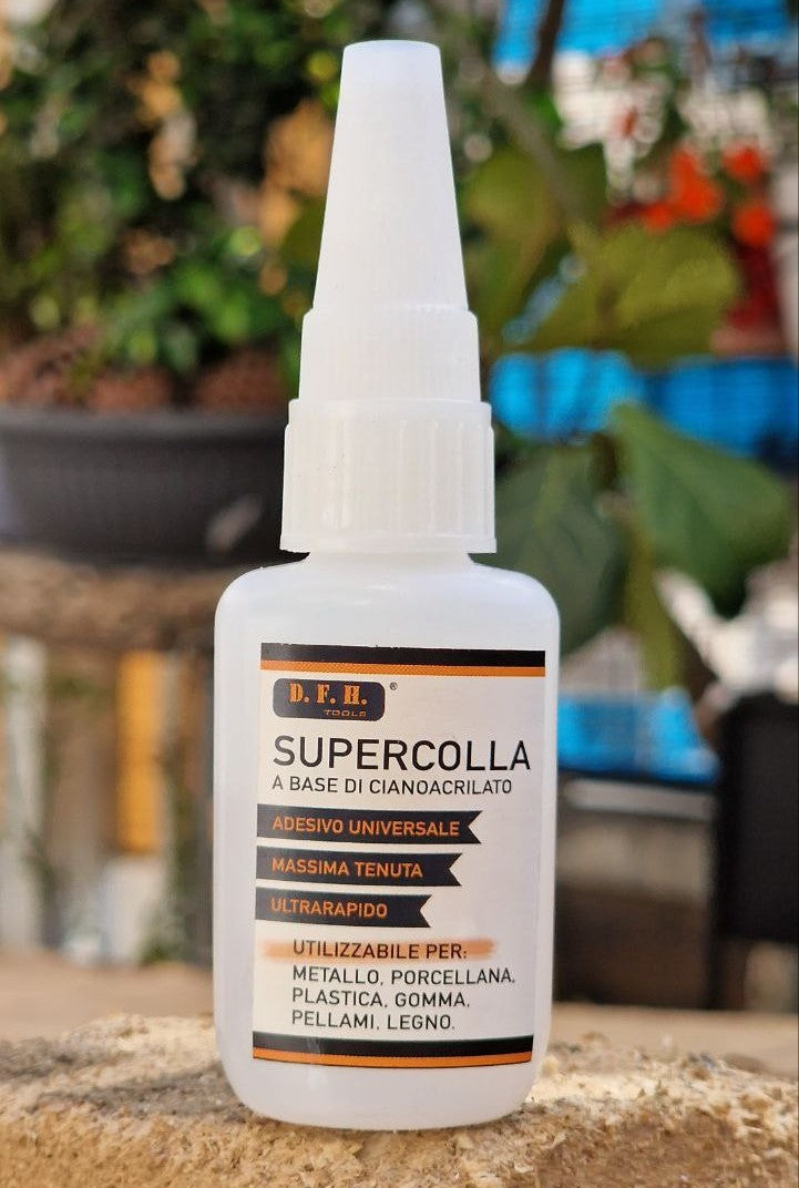 SuperColla Cek Store 40gr (Pack with 2 bottles of 20gr), Superglue glues everything, Cyanoacrylate glue