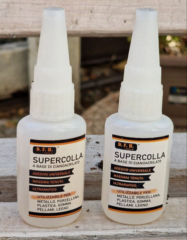 SuperColla Cek Store 40gr (Pack with 2 bottles of 20gr), Superglue glues everything, Cyanoacrylate glue