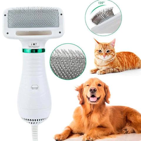 2in1 Pet Hair Dryer Brush